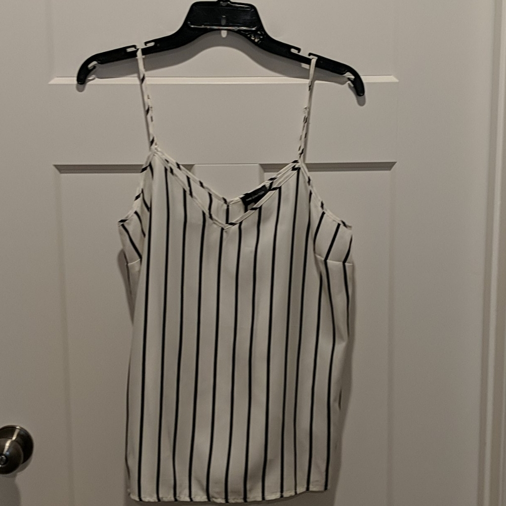 The Limited black and white stripe camisole